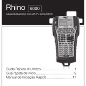 Dymo Rhino 6000 Guía Rápida De Inicio