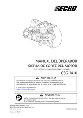 Echo CSG-7410 Manual Del Operador