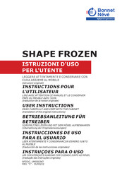 Bonnet Neve Shape Hot Table Design LC Instrucciones De Uso