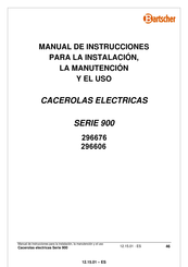 Bartscher BRE92MD0 Manual De Instrucciones Para La Instalación