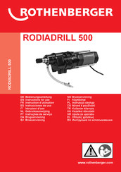 Rothenberger RODIADRILL 500 Instrucciones De Uso