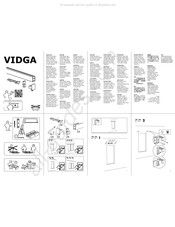 Ikea VIDGA Instrucciones De Montaje E Instalación