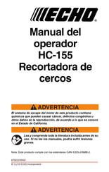 Echo HC-155 Manual Del Operador