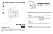 allen+roth Jamie LWSC36VB Instrucciones De Montaje