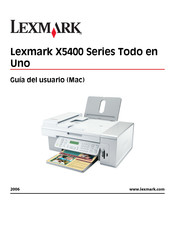 Lexmark X5400 Serie Guia Del Usuario