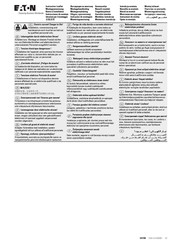 Eaton Defense PDC1XFP3P Instrucciones De Montaje