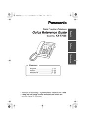 Panasonic KX-T7668 Guía De Referencia Rápida