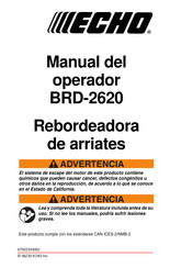 Echo BRD-2620 Manual Del Operador