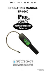 Spectronics Corporation Pro Alert TP-9360 Manual De Instrucciones