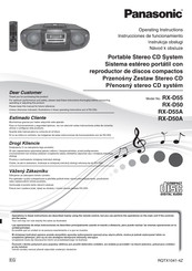 Panasonic RX-D50A Instrucciones De Funcionamiento