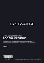 LG SIGNATURE URETC1408N.AGRCNA0 Manual Del Propietário
