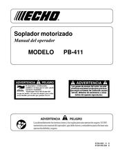 Echo PB-411 Manual Del Operador