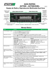 Actia ACT550/DAB+ Guía Rápida