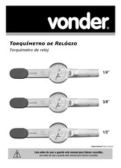 vonder 30.51.035.038 Manual De Instrucciones