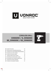 VONROC CD502DC Traducción Del Manual Original