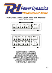 Tronios Power Dynamics PDM-C805A Manual De Instrucciones