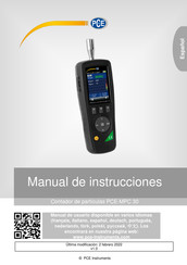 PCE Instruments PCE-MPC 30 Manual De Instrucciones