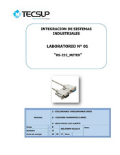 TecSup RS-232 METEX Manual Del Usuario