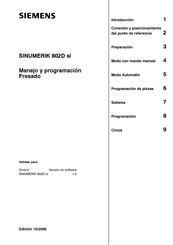 Siemens Sinumerik 802D Manual Del Usuario