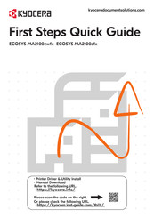 Kyocera ECOSYS MA2100cfx Guia De Inicio Rapido