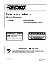 Echo GT-2000EZR Manual Del Operador