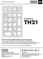 Epomaker TH21 Guía De Uso Rápido