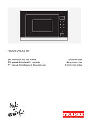 Franke FSM 25 MW XS Manual De Instalación Y Servicio