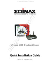 Edimax BR6216MG Guía De Instalación Rápida