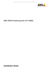 Axis Communications T99A10 Guia De Instalacion