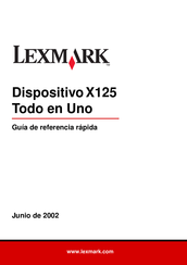 Lexmark X125 Guía De Referencia Rápida