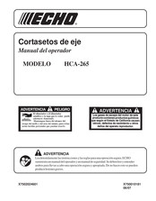 Echo HCA-265 Manual Del Operador