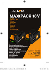 Batavia MAXXPACK BT-CLB005 Manual De Usuario