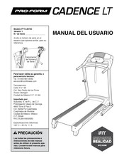 Pro-Form PFTL29720 Manual Del Usuario