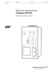 Endress+Hauser PROFI BUS Fieldgate SFG500 Manual De Instrucciones