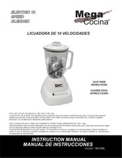 Mega Cocina MCVSBL Manual De Instrucciones