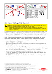 Fronius Datalogger Web Instrucciones De Seguridad