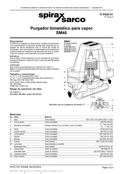 Spirax Sarco SM45 Ficha Técnica