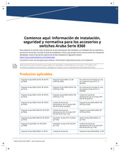Aruba 8360 Serie Manual Del Usuario