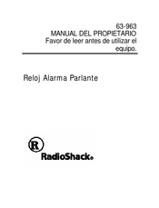 RadioShack 63-963 Manual Del Propietário