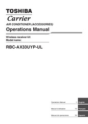 Toshiba Carrier RBC-AX33UYP-UL Manual De Operaciones