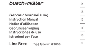 Busch+Müller TOPLIGHT Line Brex 323KSB Instrucciones De Uso