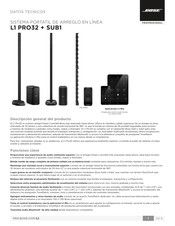 Bose Professional L1 PRO32 + SUB1 Datos Técnicos