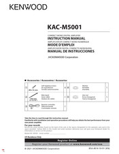 Kenwood KAC-M5001 Manual De Instrucciones