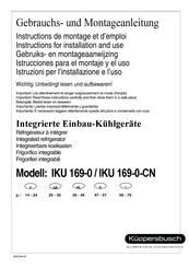 Kuppersbusch IKU 169-0 Istrucciones Para El Montaje Y El Uso