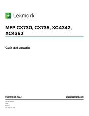 Lexmark CX730 Guia Del Usuario