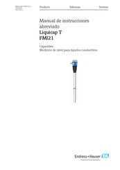 Endress+Hauser Liquicap T FMI21 Manual De Instrucciones Abreviado