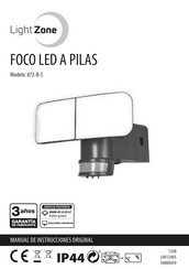 LightZone FOCO LED A PILAS 872-B-S Manual De Instrucciones Original