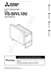 Mitsubishi Electric VS-50VL10U Manual Del Usuario