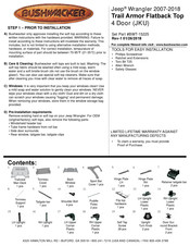 BUSHWACKER BWT-15225 Manual Del Usuario