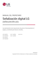 LG LAT140GT82 Manual Del Propietário